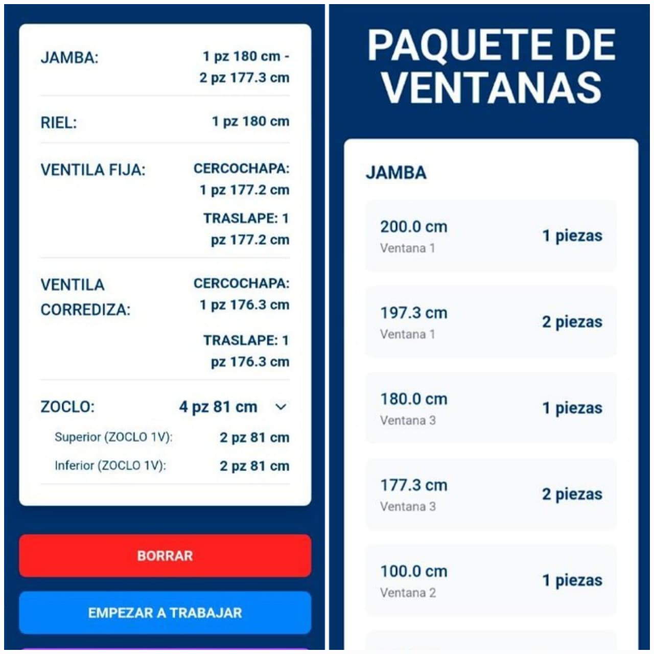 Vista de módulo o pantalla